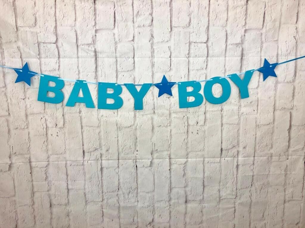 Baby Shower & Gender Reveal Bunting, Banner