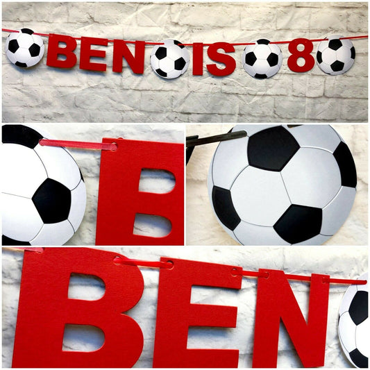 Football Liverpool Birthday Bunting, Banner