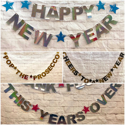 New Years Bunting, Banner