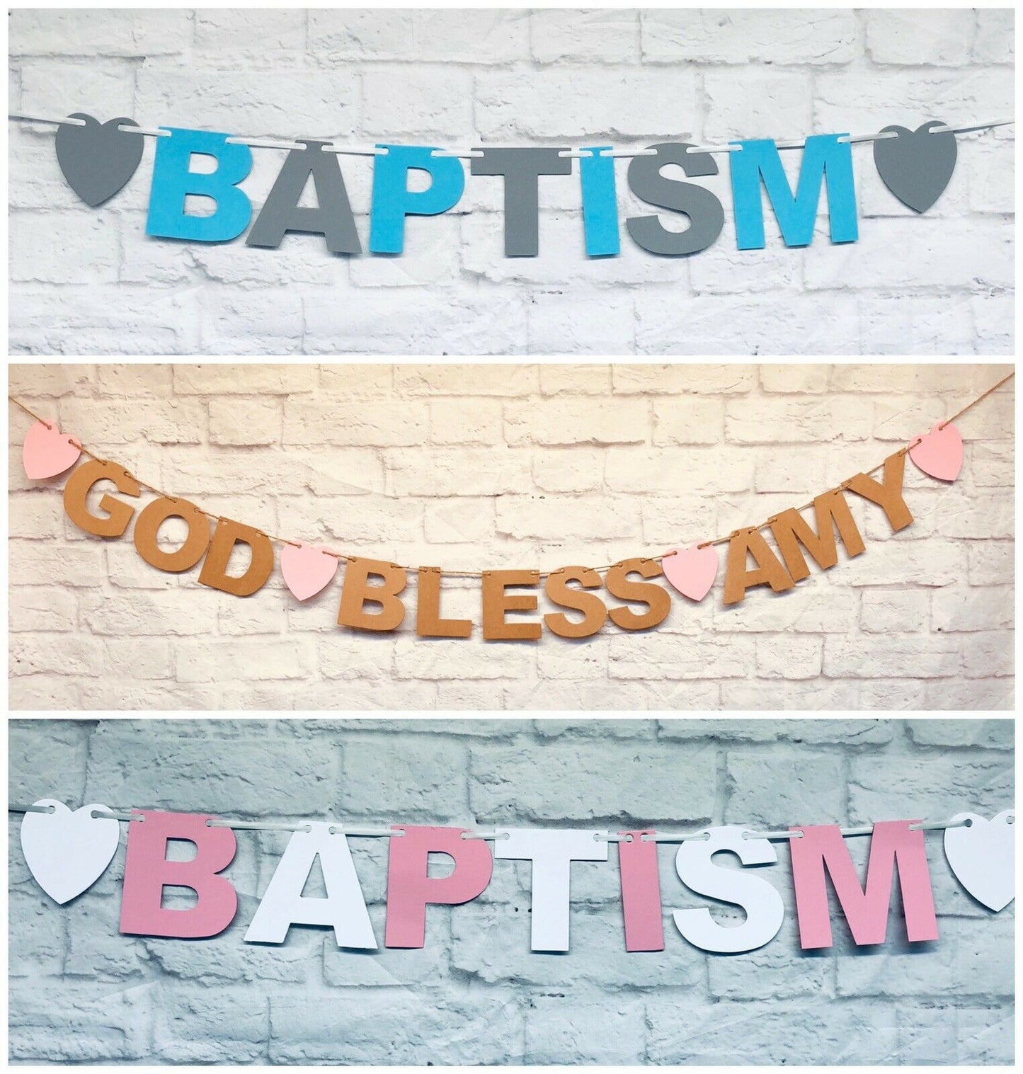 Baptism Christening Confirmation Naming Day Bunting,Banner