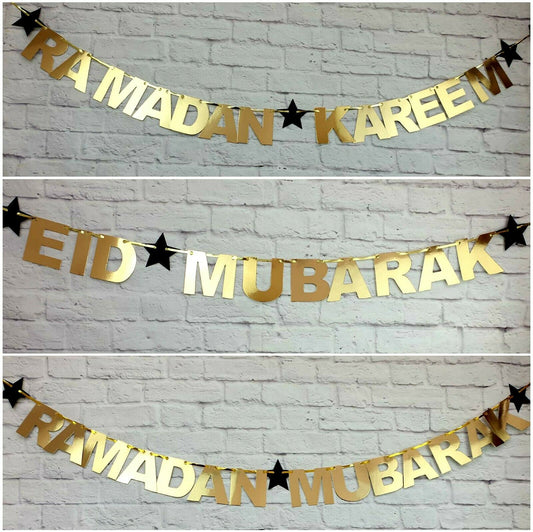 Ramadan Eid Mubarak Bunting Banners