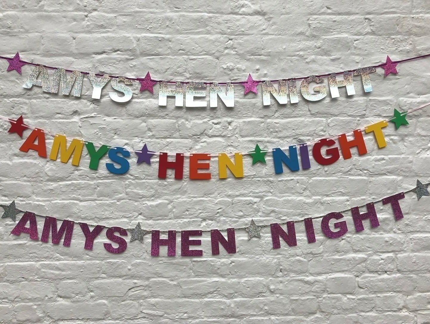 Hen Party Bunting, Banner