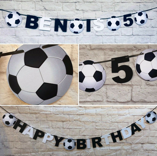 Football Newcastle United Birthday Bunting, Banner