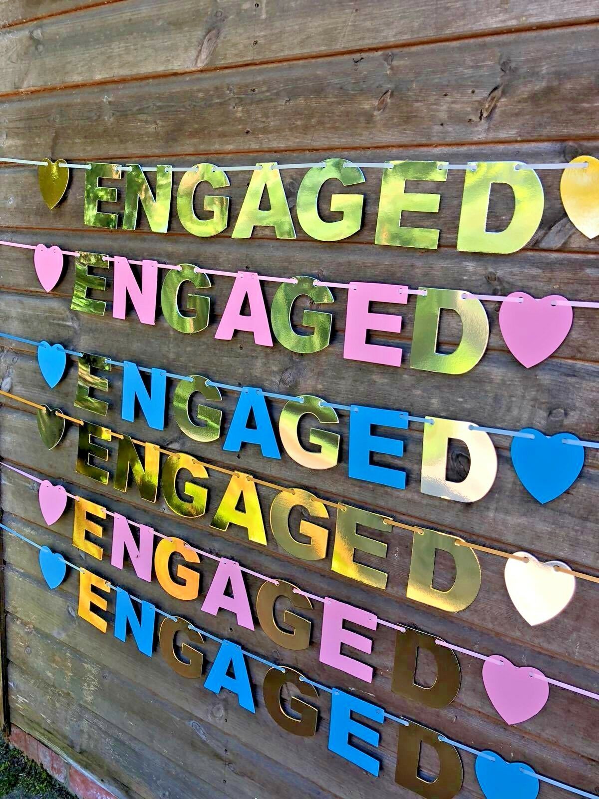 Engaged Bunting, Banner