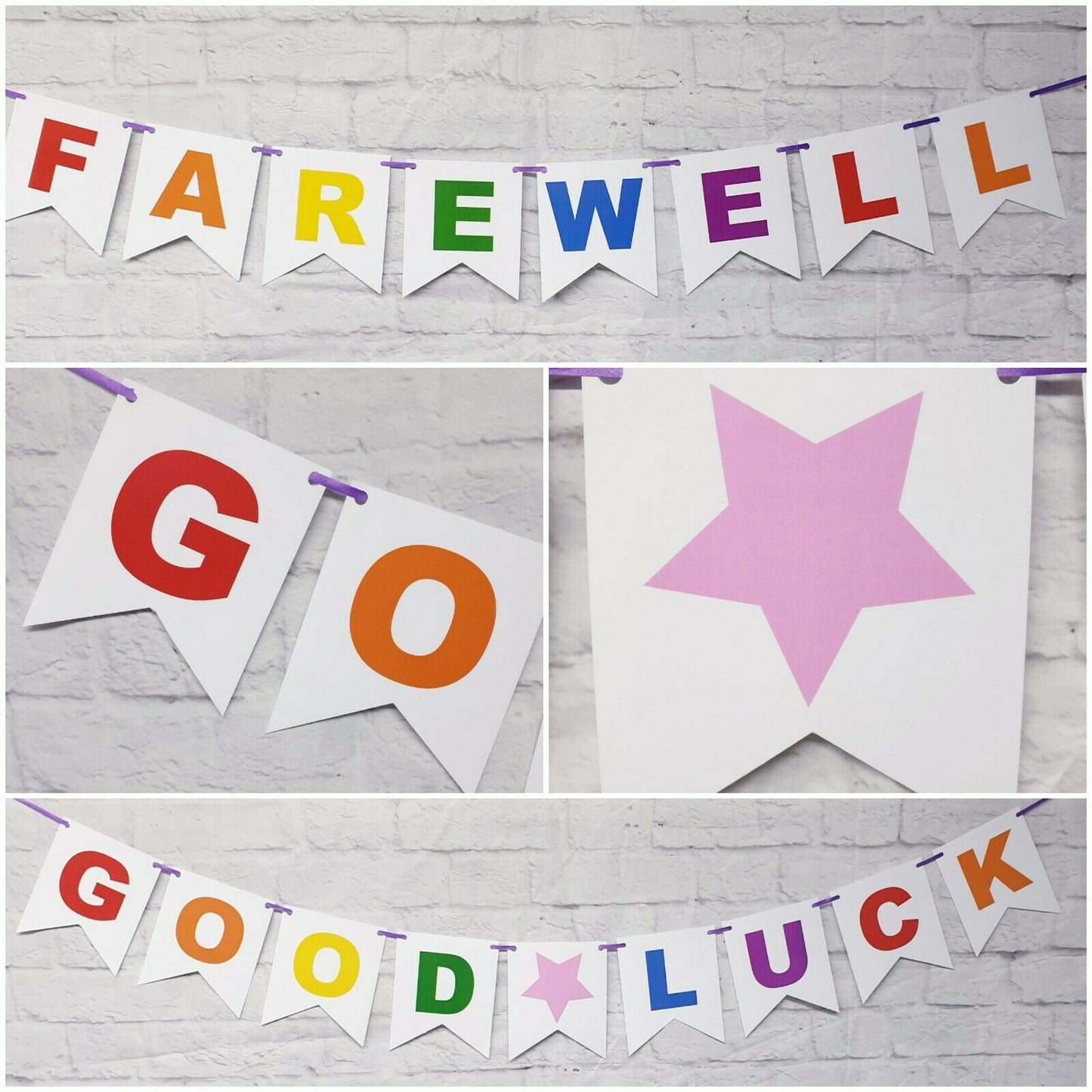 Leaving Farewell Bunting, Banner